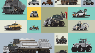 All the awesome cars from <i>Mad Max: Fury Road </i>in one cool graphic
